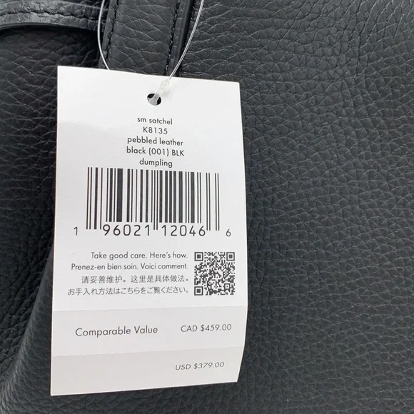 Kate Spade Dumpling Small Satchel Bag in Black color - Picture 16 of 16